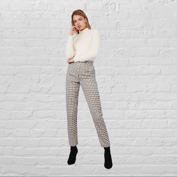 EXPRESS X Negin Mirsalehi mixed plaid trousers - Picture 8 of 12